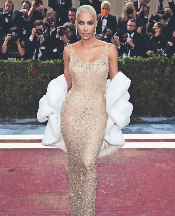 Cuántos kilos bajó Kim Kardashian para usar el vestido de Marilyn