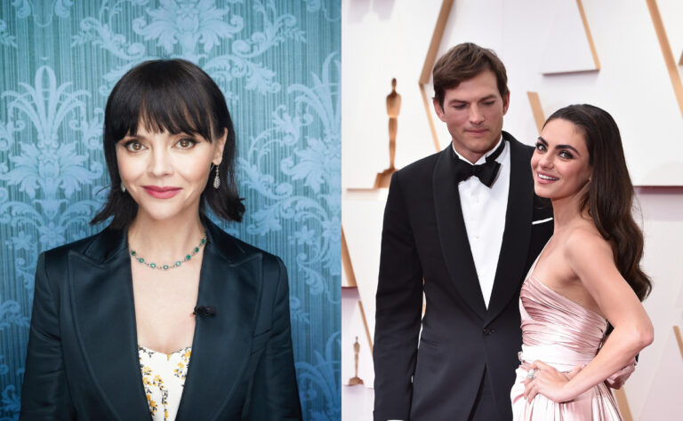 Christina Ricci mandó fuerte mensaje para Ashton Kutcher y Mila Kunis