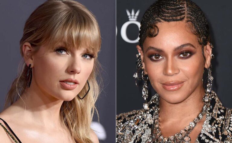 Beyoncé llegó de sorpresa a la premier de Taylor Swift