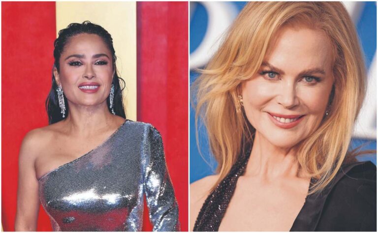 Experta en lenguaje corporal analiza 'pelea' de Salma Hayek y Nicole Kidman