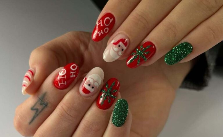 7 diseños de uñas navideñas para triunfar en las fiestas