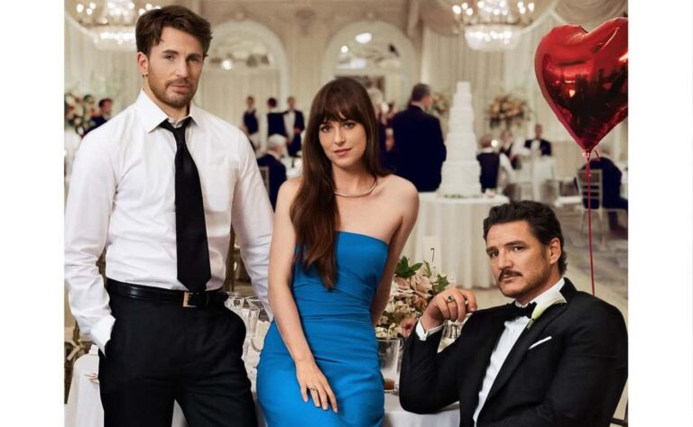 Dakota Johnson, Chris Evans y Pedro Pascal trabajan juntos en esta película